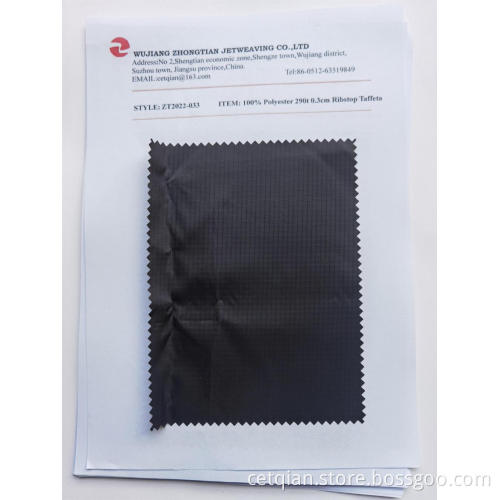 100% Polyester 290t 0.3cm Ribstop Taffeta